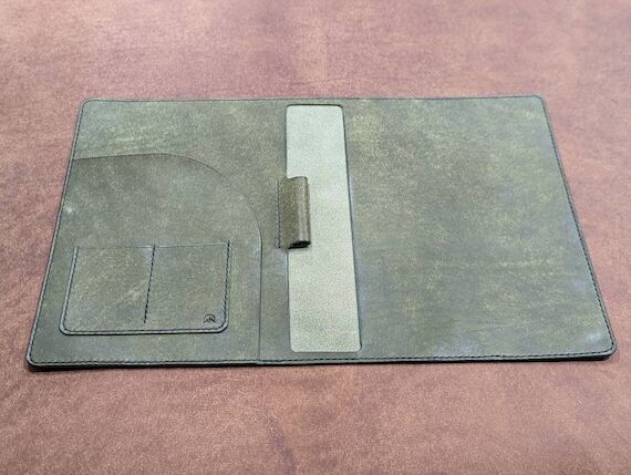 Italian Leather Moleskine Cover - XL - Full G...