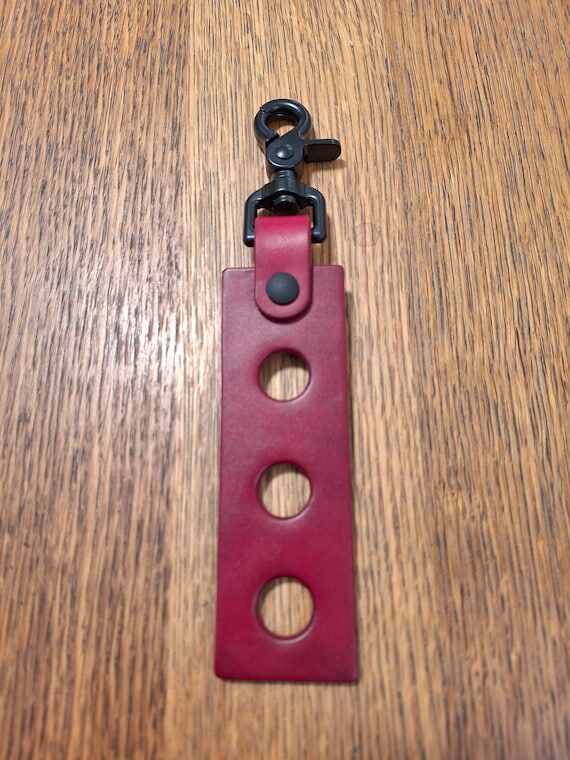 3 hole red Leather pool cue joint protector h...