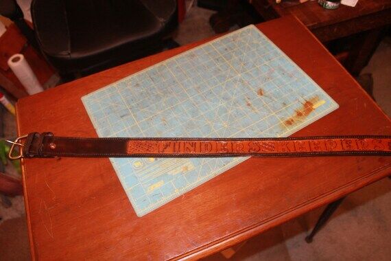 Handmade Leather Belt Personalized Custom Wor...