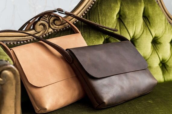Mini Leather Crossbody Bag for Women — Hand...