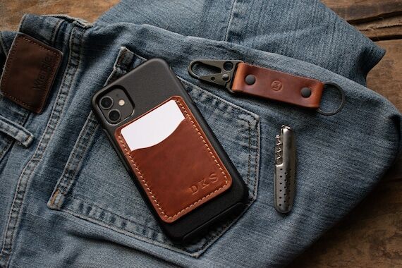 Handmade Phone Card Holder Wallet, Horween Ph...