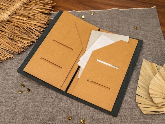 Kraft file folder organiser for TN Travel Jou...