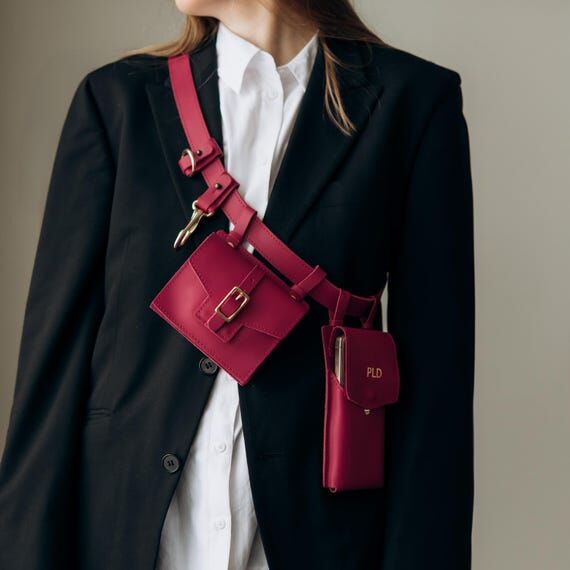 Custom Waist Belt with Removable Pouches – ...
