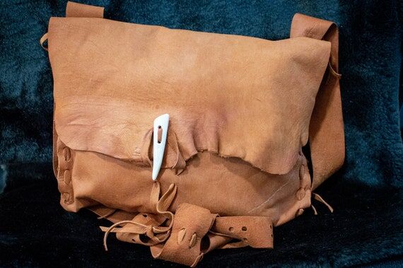 Deerskin Possibles Bag - Handmade leather bra...
