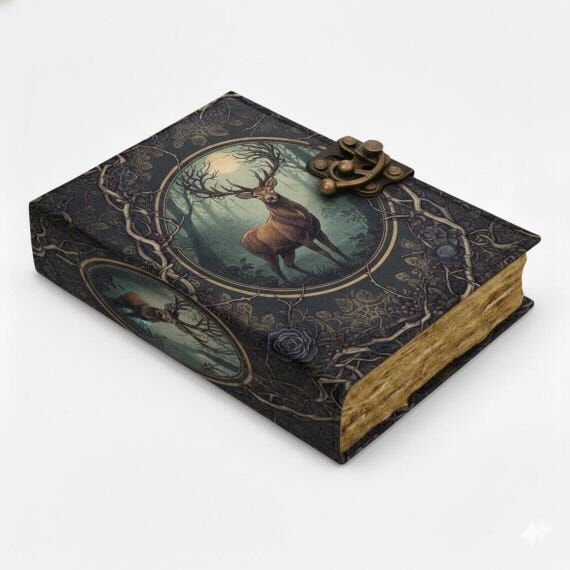 Stag Leather Journal – Handmade Vintage For...