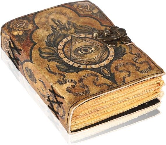 Leather Grimoire Journal – Third Eye Design...