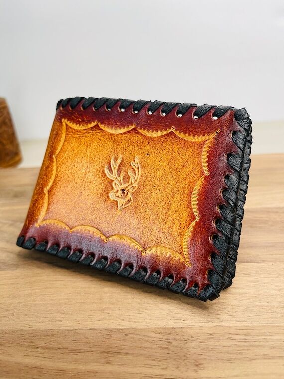 Handcrafted Leather Bifold Wallet – Tooled ...
