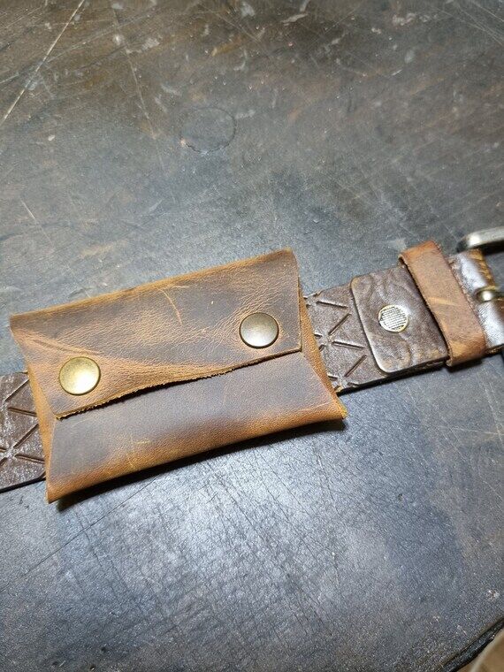 Personalized Leather Belt Card Holder: Handma...