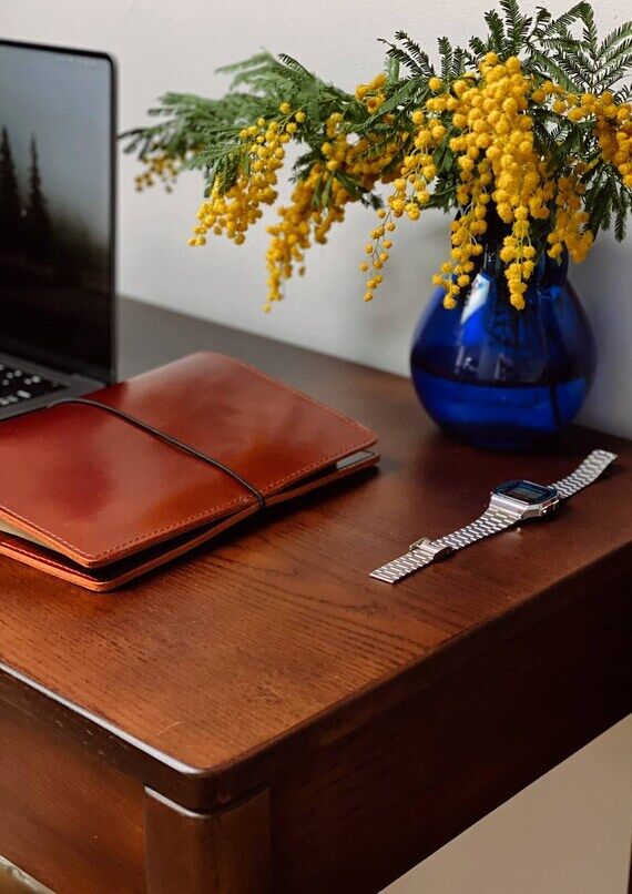 Personalized Leather Journal: Refillable Hand...
