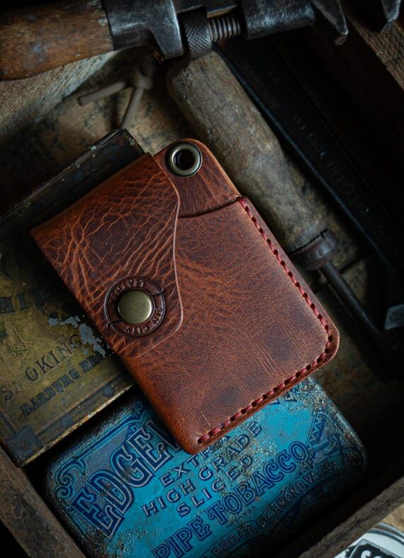 The Nomad Handmade Leather Minimalist Wallet...