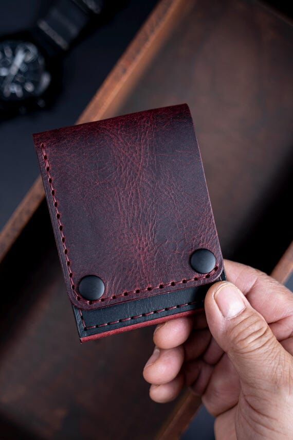 The Titan Handmade Leather Bifold Wallet, H...