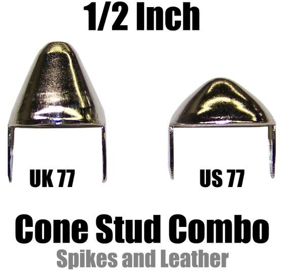 100 Cone Stud Combo US77 Cone Studs UK77 Engl...