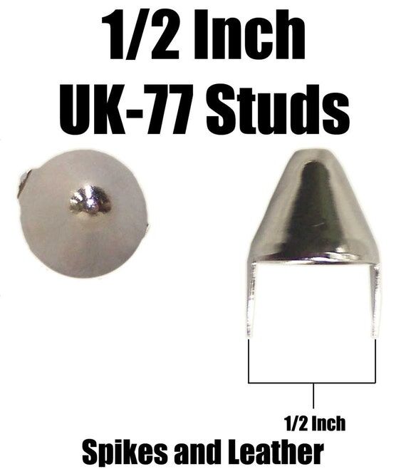 Heavy Duty Apex UK77 Tall Cone Studs 1/2&quot...