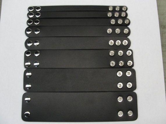 Custom Blank Bracelet Plain Thick Leather Wri...