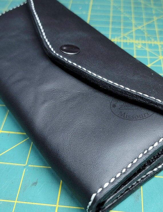 Handmade Leather (No Social Media) Wallet: Large Capacity ...