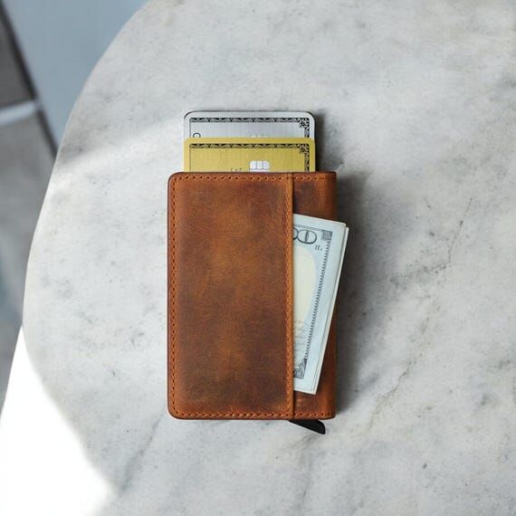 Personalized Pop Up Wallet, RFID Card Holder,...