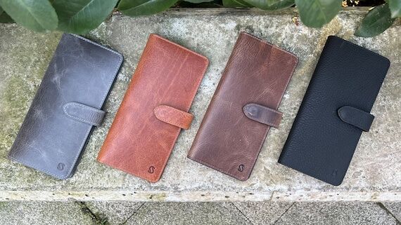 Leather Long Wallet Clutch with Card Holder &...