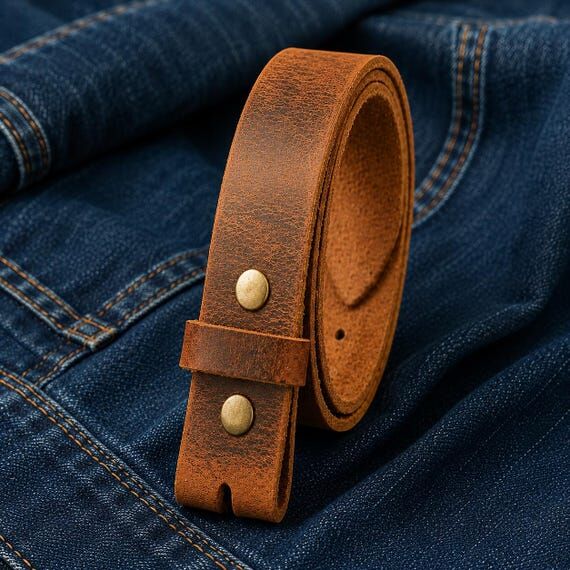 Buffalo Leather (No Social Media) Belt Strap 1" – U...