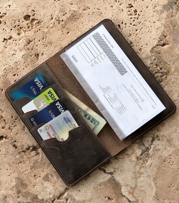 Slim Checkbook Cover. Personalized Checkbook ...