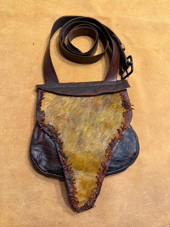 Handsewn Pouch (317) with Hair on Flap...