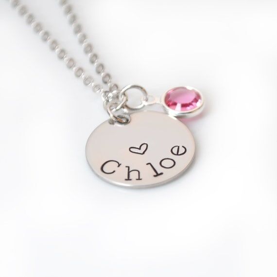 Child Name Necklace Personalized Little Girl ...