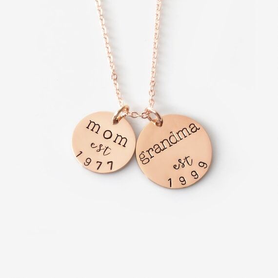 Grandmother Gift - Grandma Necklace • Baby ...