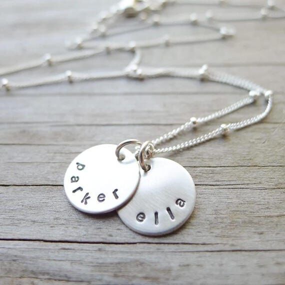 Personalized Mini Mom Necklace - Petite Sterl...