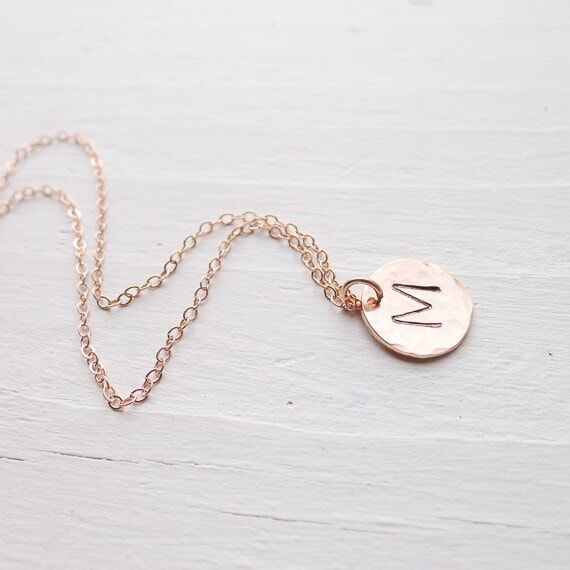 Rose Gold Initial Jewelry Rose Gold Monogram ...
