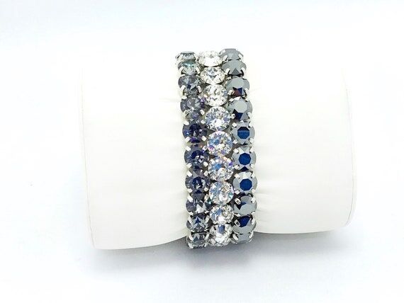 Austrian Crystal Stretch Bracelet & Necklace ...