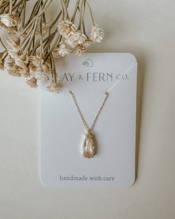 Jade | Handmade Gold Filled Cubic Zirconia We...