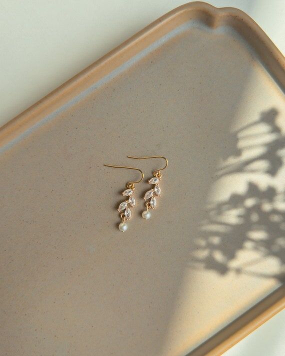 Pearl | Handmade Gold Filled Earrings, Bride ...