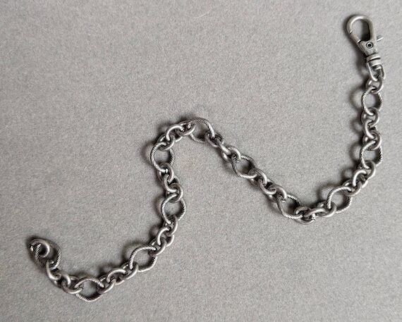 8.5" bracelet of sealed oxidized silver ...