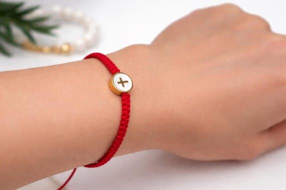 Cross Bracelet – Adjustable Cord, Faith Jew...