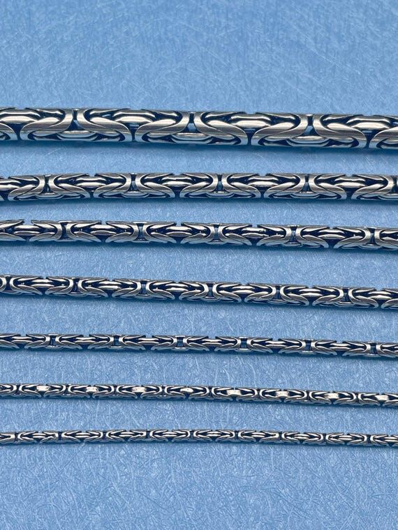 Men's Byzantine 925 Sterling Silver Chain Nec...