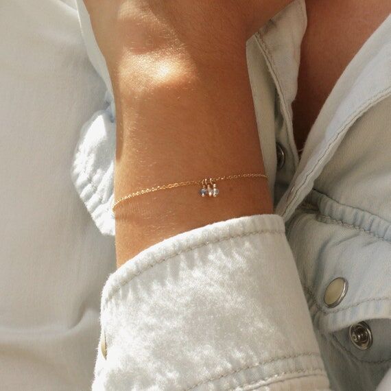 BIRTHSTONE BRACELET - Beaded Bracelet, Simple...
