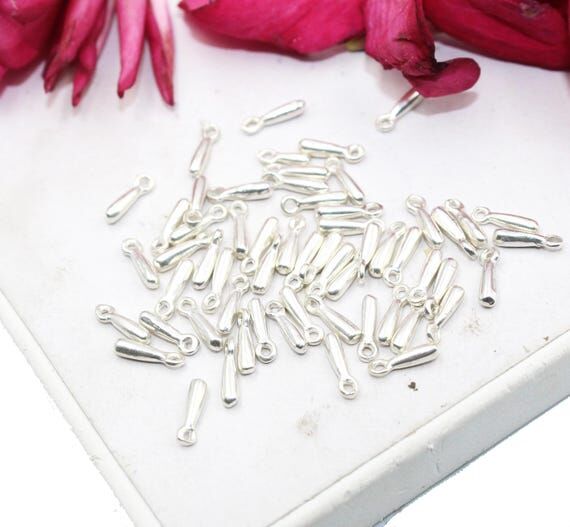 Sterling Silver Teardrop Dangle Charm, DIY Je...