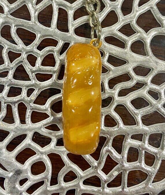 Handmade French Baguette Clay Keychain...