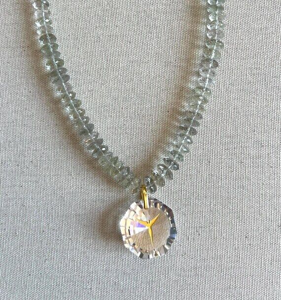 Litios Faceted Green Amethyst Gemstone Photon...