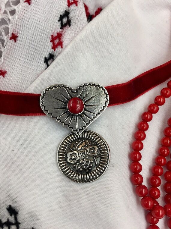 Vintage Dukach Pendant, Nickel Silver Coin, U...