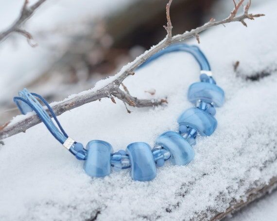 Unique Fused Glass Necklace, Fashion Handmade...