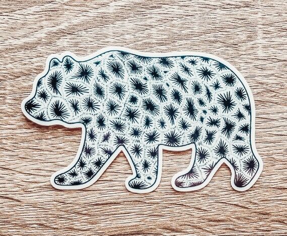 Petoskey Bear Logo Vinyl Sticker by Leawood H...