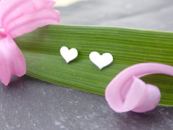 Heart Studs, Love Heart Earring Studs, Small ...
