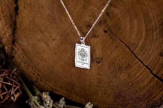 Sterling Silver Zodiac Sign Necklace - Person...