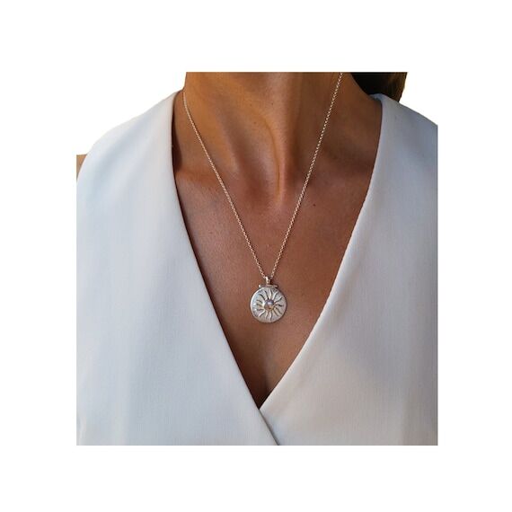 Star Sun pendant in sterling silver / Eternal...