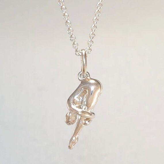 FEMALE SWIMMER PENDANT sterling silver / Ster...