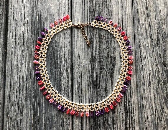 HandMade Beaded Fashionable necklace, choker ...