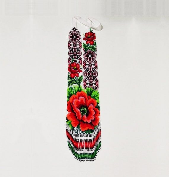 Flowers Gerdan Ukraine necklace for women, se...