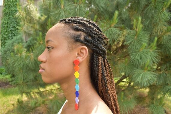 Chakras earrings - Handmade by embera chamí...