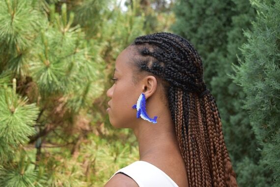 Colombian Whales | Beaded earrings | Handmade...