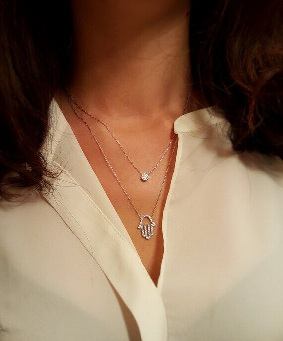 Elegant Delicate Dainty Handmade 925K Silver ...